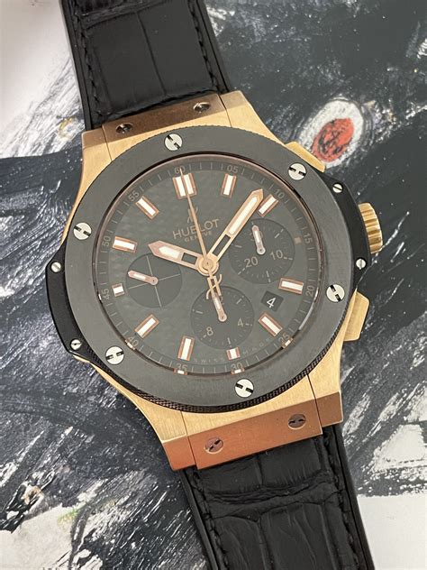 hublot big bang rosegold|big bang gold ceramic 44mm.